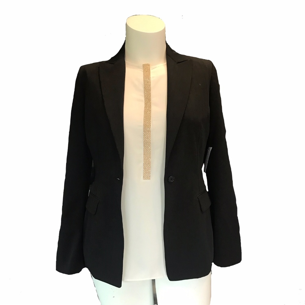 Tahari One ButtonTailored Blaser Sz 10